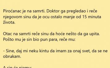 VIC DANA: Piroćanac na samrti i sin