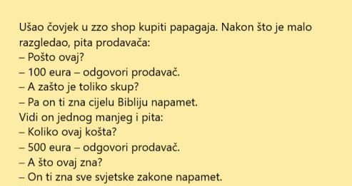 VIC DANA: Skupi papagaji