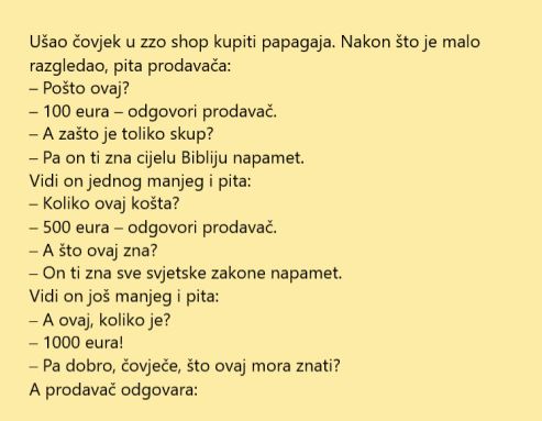 VIC DANA: Skupi papagaji