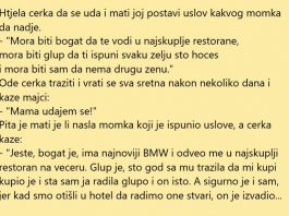 VIC DANA: Uslov za udaju