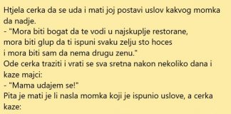 VIC DANA: Uslov za udaju