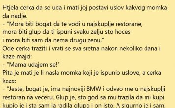 VIC DANA: Uslov za udaju