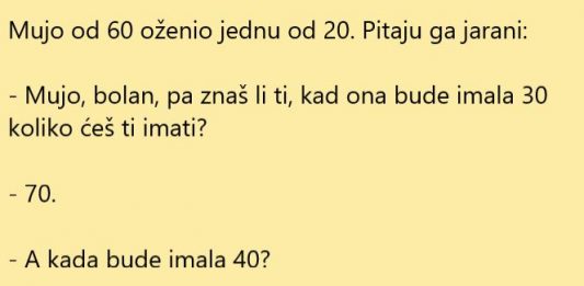 VIC DANA: Matori Mujo oženio mlađu