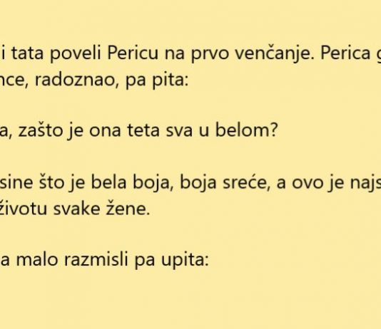 VIC DANA: Perica na venčanju
