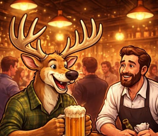 VIC DANA: Jelen pije pivo