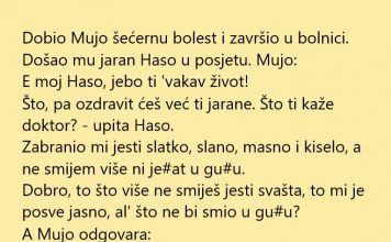 VIC DANA: Dobio Mujo šećernu bolest
