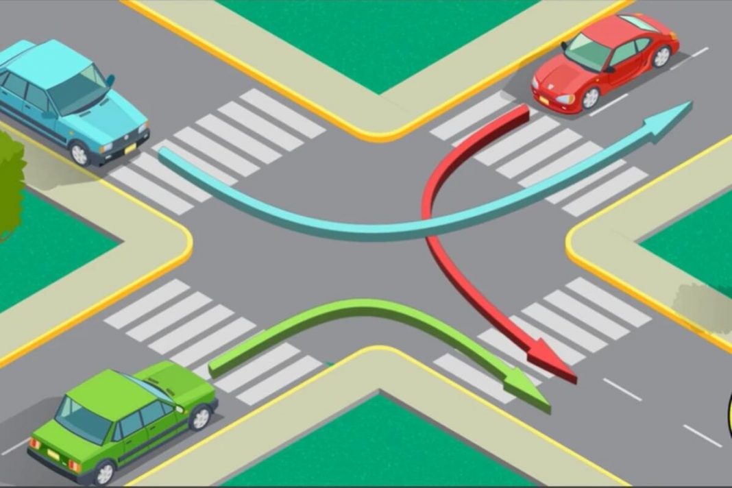 Ko ima prednost na ovoj raskrsnici: plavi, crveni ili zeleni auto- mnogi ne znaju tačan odgovor, a voze po Beogradu - featured image Ko ima prednost na ovoj raskrsnici: plavi, crveni ili zeleni auto- mnogi ne znaju tačan odgovor, a voze po Beogradu - featured image