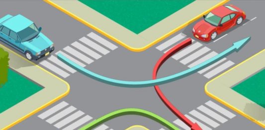 Ko ima prednost na ovoj raskrsnici: plavi, crveni ili zeleni auto- mnogi ne znaju tačan odgovor, a voze po Beogradu Ko ima prednost na ovoj raskrsnici: plavi, crveni ili zeleni auto- mnogi ne znaju tačan odgovor, a voze po Beogradu - featured image