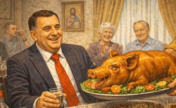 VIC DANA: Milorad Dodik došao na slavu
