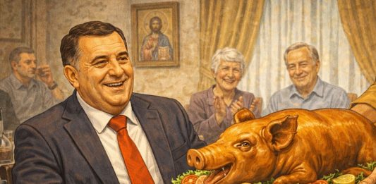 VIC DANA: Milorad Dodik došao na slavu