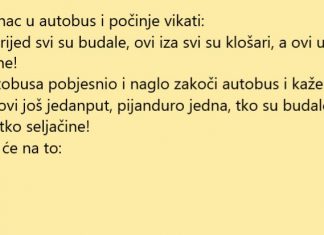 Pijanac u autobusu