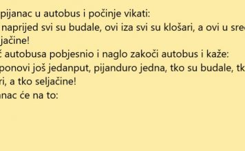 Pijanac u autobusu