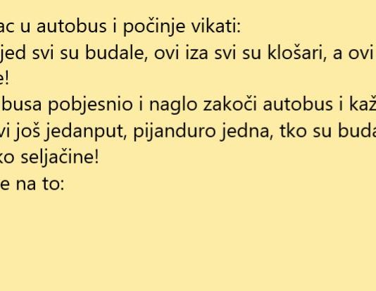 Pijanac u autobusu