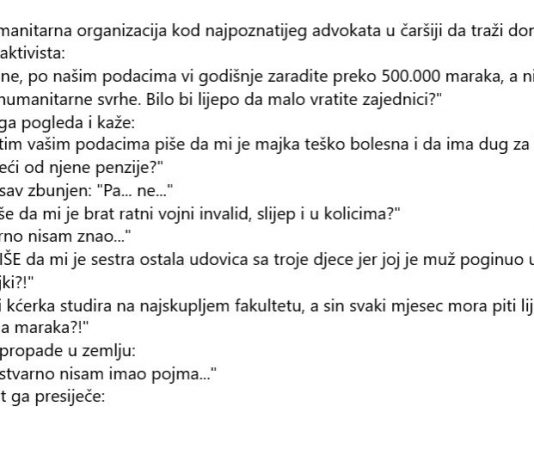 VIC DANA: Došla humanitarna organizacija kod advokata