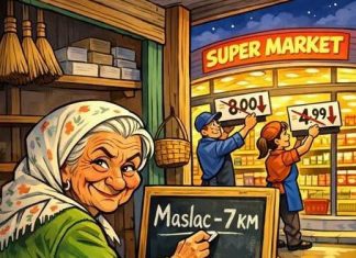 VIC DANA: Žena prodaje maslac