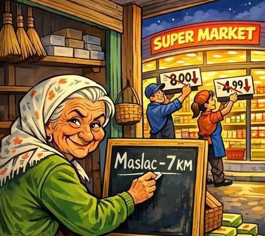VIC DANA: Žena prodaje maslac