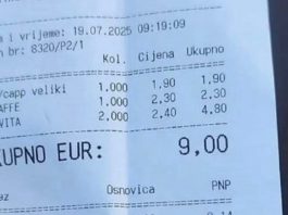Račun fotkan u kafiću na Cresu ovih se dana munjevito širi mrežama i ne, nije zbog cijena