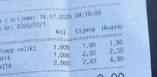 Račun fotkan u kafiću na Cresu ovih se dana munjevito širi mrežama i ne, nije zbog cijena