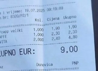 Račun fotkan u kafiću na Cresu ovih se dana munjevito širi mrežama i ne, nije zbog cijena