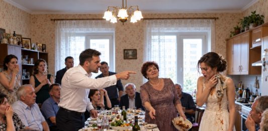 Samo nekoliko sati nakon našeg vjenčanja, moj suprug bacio mi je prljavu kuhinjsku krpu u lice pred cijelom svojom obitelji i naredio mi da kleknem i očistim umak koji je njegova majka namjerno prolila. Bio je uvjeren da ga, sada kada sam postala njegova supruga, nikada neću napustiti i da ću brzo naučiti obiteljska „pravila”. Ali nije imao pojma što ću učiniti samo nekoliko minuta kasnije… Samo nekoliko sati nakon našeg vjenčanja, moj suprug bacio mi je prljavu kuhinjsku krpu u lice pred cijelom svojom obitelji i naredio mi da kleknem i očistim umak koji je njegova majka namjerno prolila. Bio je uvjeren da ga, sada kada sam postala njegova supruga, nikada neću napustiti i da ću brzo naučiti obiteljska „pravila”. Ali nije imao pojma što ću učiniti samo nekoliko minuta kasnije… - featured image