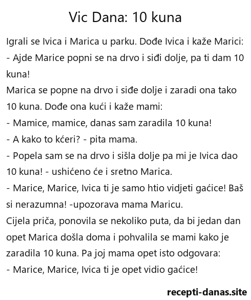 Vic dana 10 kuna Vic dana 10 kuna