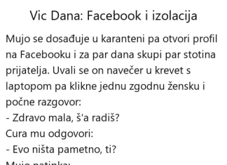 Vic dana: Facebook i izolacija Vic dana Facebook i izolacija