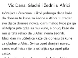 Vic dana: Gladni i žedni u Africi Vic dana Gladni i žedni u Africi