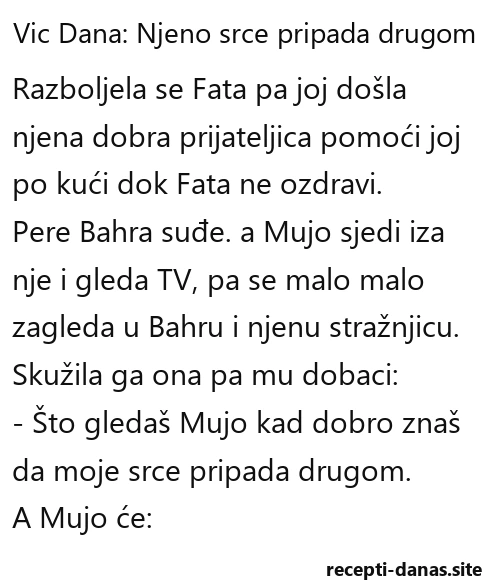 Vic dana Njeno srce pripada drugom Vic dana Njeno srce pripada drugom
