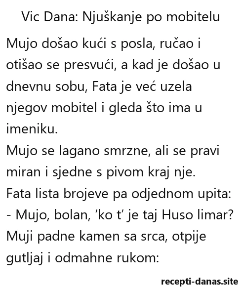 Vic dana Njuškanje po mobitelu Vic dana Njuškanje po mobitelu