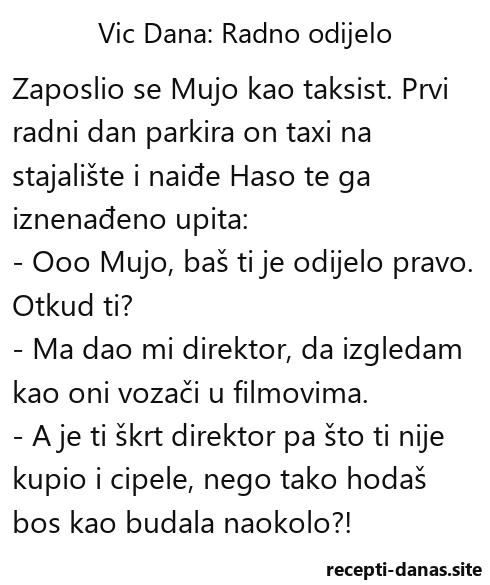 Vic dana Radno odijelo Vic dana Radno odijelo