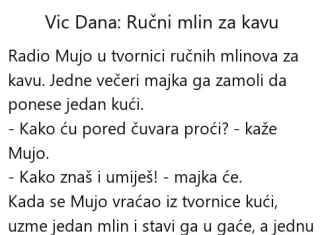 Vic dana: Ručni mlin za kavu Vic dana Ručni mlin za kavu