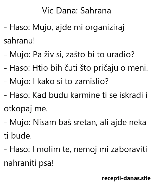 Vic dana Sahrana Vic dana Sahrana