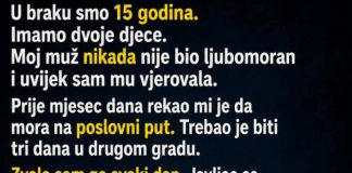 U braku smo 15 godina i imamo dvoje djece. Nikad nisam bila žena koja provjerava telefon, pravi scene ili sumnja bez razloga… U braku smo 15 godina i imamo dvoje djece. Nikad nisam bila žena koja provjerava telefon, pravi scene ili sumnja bez razloga… - featured image
