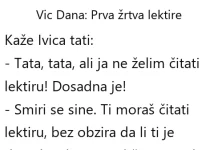 VIC DANA: Prva žrtva lektire VIC DANA: Prva žrtva lektire