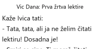 VIC DANA: Prva žrtva lektire VIC DANA: Prva žrtva lektire